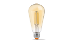 LED source E27 6W ST64 Filament DIM Amber WW